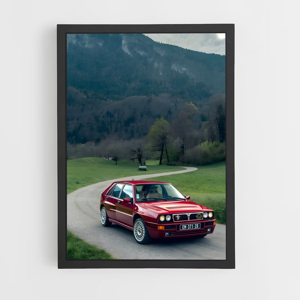 Poster Alfa à l'Aventure – affiche Lancia (vue 2)